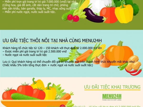 ưu đãi tổ chức tiệc tại nhà