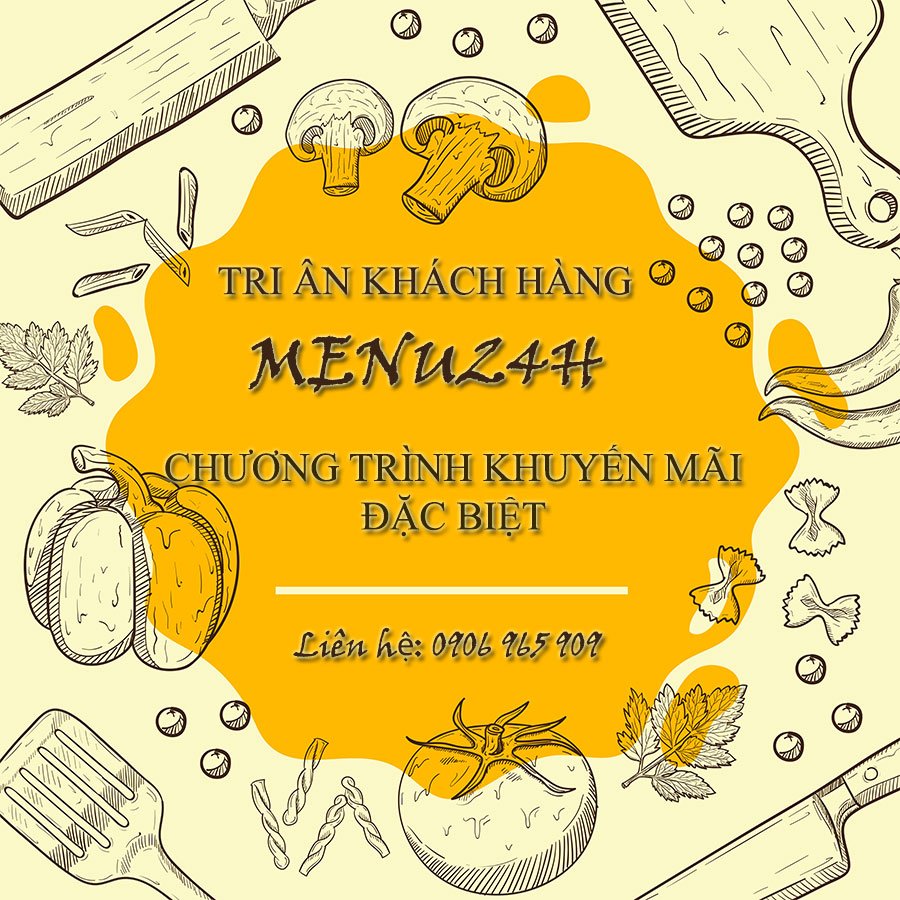 Menu24h- Khuyên mãi đặc biệt